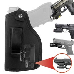 IWB OWB Pistol Tactical Holster for Concealed Carry Fits Gun with Laser or Light