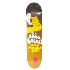Chocolate Chico Brenes Chocolate Tour Yellow/White/Brown 7.5» Skateboard Deck 2