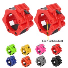 Olympic 1-2″ Inch Barbell Clamps Quick Release Standard Bar Weight Plates 1 pair