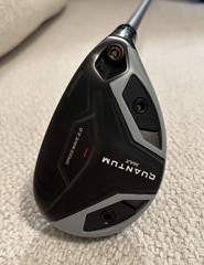 Callaway Quantum Max 4 hybrid, RH, 21 deg, Denali Frost Silver 70g stiff, MINT!