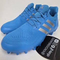 Adidas Ultraboost Football Cleats Blue Silver PRIMEKNIT JP7412 Men’s Size 10.5