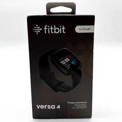 Fitbit Versa 4 24mm Black Graphite Premium Fitness Smartwatch