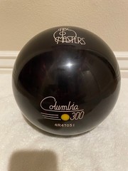 Vintage ABC Masters Columbia 300 Yellow Dot URETHANE bowling ball 16 lbs