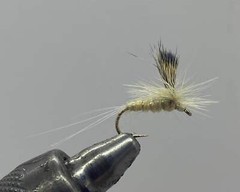 One Dozen (12) – Parachute Pale Yellow – Dry Fly