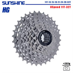 SUNSHINE Bicycle Cassette 8/9/10/11/12Speed Freewheel HG Structure Sprocket 32/3