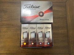 Titleist Pro V1x Golf Balls 1 Dozen NEW 2019 Model White #1-4 Unused in Box