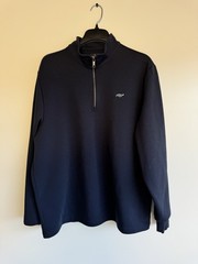 Brooks Brothers Men’s XL Quarter-Zip Pullover Navy Blue Atlantic Club Golf