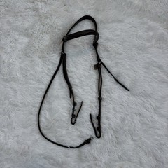 Full Brown Leather Courbette English Horseback Riding Snaffle Bridle
