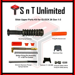 Slide Parts Kit for Glock 26 gen 1-3 Complete Upper Parts Kit spk orange
