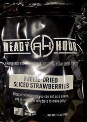 1 Ready Hour Side Dish/Military Meal/Survival Food/Camping:FD Slicd Strawberries