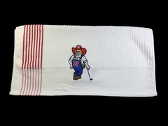 University of Nebraska (New Herbie) Caddy Towel / 44in x 24 in (2 Logos)