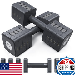 Adjustable Dumbbells Hand Weights Set Sportneer 5 In 1 Weight Adjustment 10 Lb