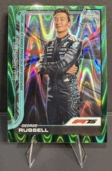 2025 Topps Chrome Formula 1 F1 George Russell Forest Green Raywave 64/140