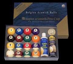 Aramith Super Pro Cup Value Pack Belgian Pool Ball Set New Sealed Made Belgium