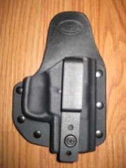 Small Print Hybrid Holster (fixed retention) Kydex/Leather