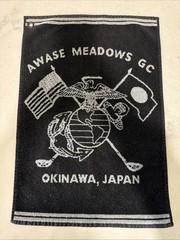 VTG Awase Meadows Golf Course Okinawa Japan Caddy Towel Sir Christopher Hatton