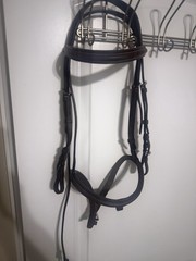 Collegiate Brown English Bridle Full Size Leather Horse Tack