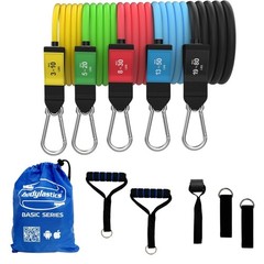 Bodylastics Basic Series Resistance Band BASIC 3-190LBS Set Assorted
