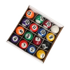 Complete 16 Ball Set 2-1/4″ Regulation Size Crown Standard Billiard Pool Balls