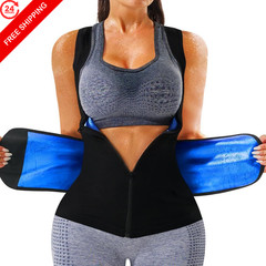 LMCOB Sauna Vest for Women Waist Trainer Large, Blue Lining