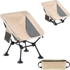 Camping Ultralight Chair,Folding Compact Chair with Anti-Sinking Large Feet and