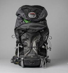 Osprey Stratos 36 Backpack black and gray, slightly used, «airspeed» suspension