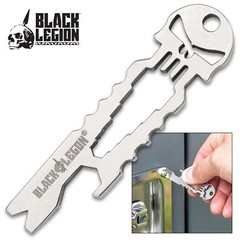 Punisher Keychain Tool – Lanyard Hole Bottle Opener Wrench Screw Driver Prybar