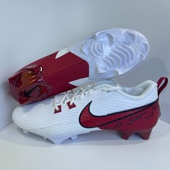 Nike Vapor Edge Speed 360 2 Football Cleats White Red FQ4045-104 Mens Size 13