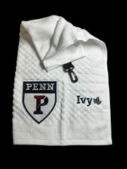 University of Penn (Ivy League) Golf Towel / (6in x 22in) Cotton 58k Stitches