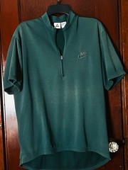 ACG BY NIKE HUNTER GREEN 1/4 ZIP KNIT CYCLING RACING JERSEY SHIRT SIZE XL