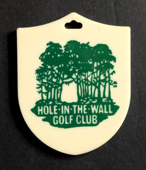vtg – PGA golf bag tag – HOLE-IN-THE-WALL GOLF CLUB gc – Naples FL