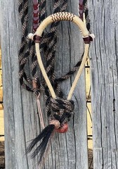 Very FANCY Jimmy Flores Handmade 12 X 24 Plait RAWHIDE BOSALITO Cowboy Vaquero