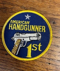 American Handgunner 1 St Magazine Pistol Target Shooting Gun Hunting Blue Patch