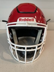 Red Riddell Speedflex Large Football Helmet