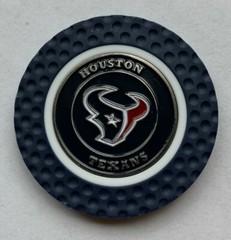 New NFL Houston Texans Magnetic Poker Chip removable Golf Ball Marker