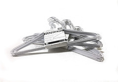 30 Count Vinyl Coated Heavy Duty Wire Cloth Hanger Plastic Coated Metal Wire Coa