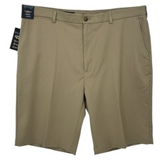 NEW Roundtree & Yorke Performance Classic Fit Flat Front Shorts Size 52″ X 8″