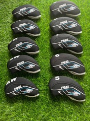 10Pcs Ping G440 Iron Head Cover Golf Club Covers Case Neoprene 4-9-ASPL/W