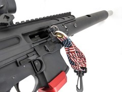 PATRIOTIC SHOTGUN RIFLE CHAMBER SAFETY FLAG