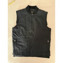 Bobby Jones Silk Golf Vest Mens M Black Water Resistant Full Zip Vintage