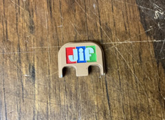 «JIF Peanut Butter» Custom Back Plate for Glock 19, 17 Gen 1-5 Aluminum Engraved