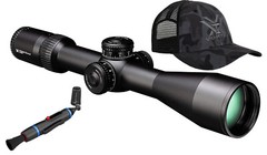 Vortex Optics Strike Eagle 5-25×56 EBR-7C MRAD Riflescope and Pen and Hat Bundle