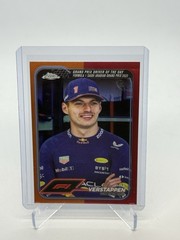 2024 Topps Chrome F1 Max Verstappen Orange Red Flag #160