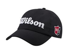 Wilson Staff Pro Tour Junior Golf Cap (Black, Adjustable) Hat NEW