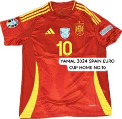 LAMINE YAMAL SIGNED SPAIN 2024-2025 EURO NO 10 JERSEY BECKETT COA