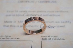 New&CartlerLOVE&Ring 18k Yellow Gold 3.6 mm Wedding Band Size US 8