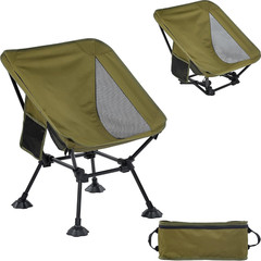 Ultralight Camping Chair,Folding Compact Chair with Anti-Sinking Large Feet and