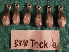 8 oz (half pound) Bank lead fishing sinkers New Free shipping