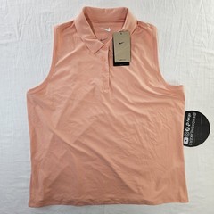 Nike Dri-Fit Victory Sleeveless Golf Polo Apricot Agate Women’s Size XLarge
