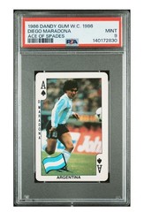 1986 Dandy Gum World Cup Card Diego Maradona PSA 9 POP 5 None Higher Rare